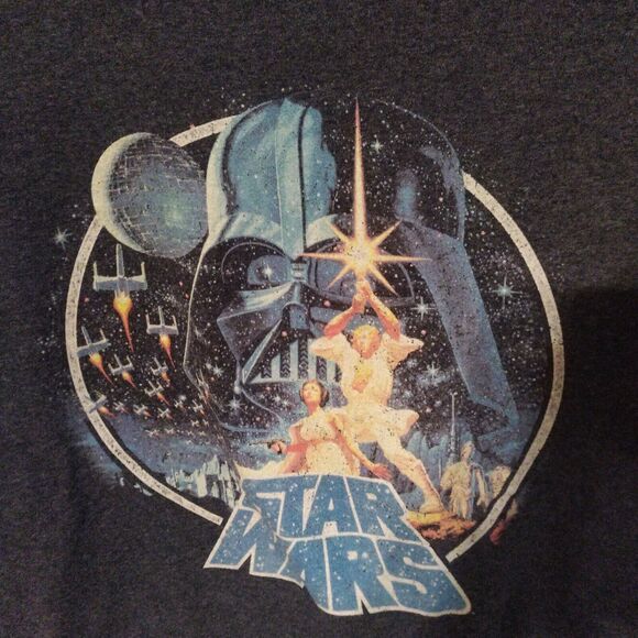 Star Wars Luke Skywalker Graphic - T-Shirt - Gray - Men's Size Large - Picture 2 of 6